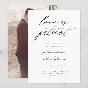 Minimalistische Liebe ist Patientenhochzeit Einladung