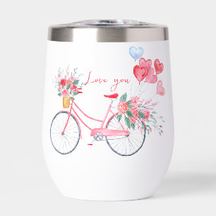 Minimalistische Liebe Rosa und Rotes Wasser