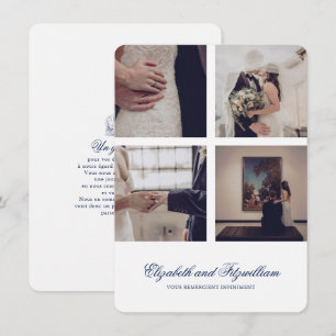 Minimalistische Liebe Swans Hochzeit Dankeskarte