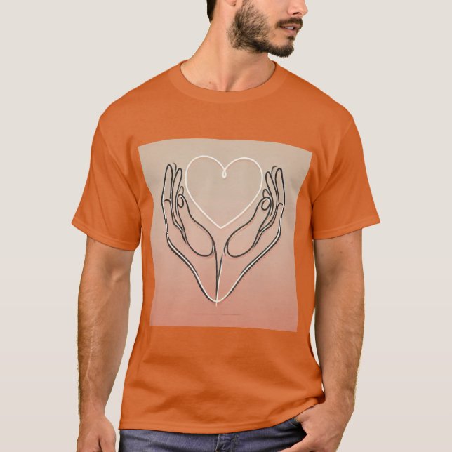 Minimalistische Liebe T-Shirt (Vorderseite)