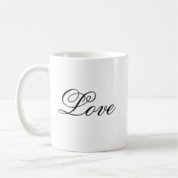 Minimalistische Liebe Text Tasse | Liebe Cup | LIE