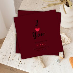 Minimalistische Liebe Valentinkarte Einladung