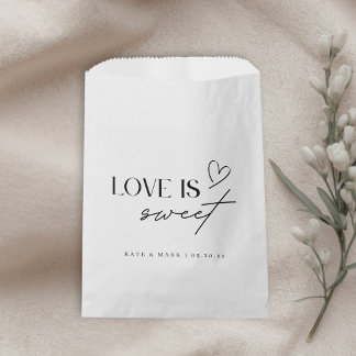 Minimalistische Liebes Hochzeitsgunst ist süß Geschenktütchen
