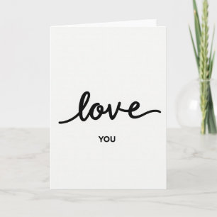 Minimalistische Liebeskarte Karte