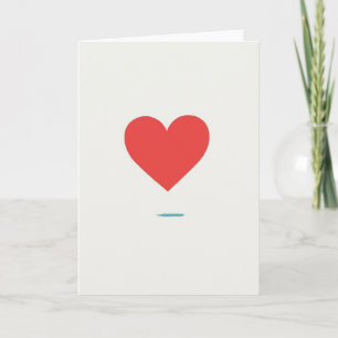 Minimalistische Liebeskarte Karte
