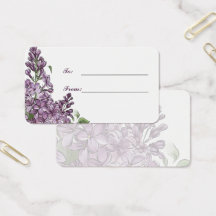 Minimalistische lila Blumen-Geschenk-Personalisati