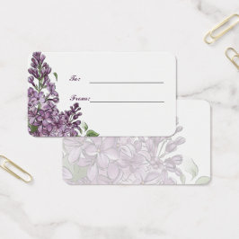 Minimalistische lila Blumen-Geschenk-Personalisati