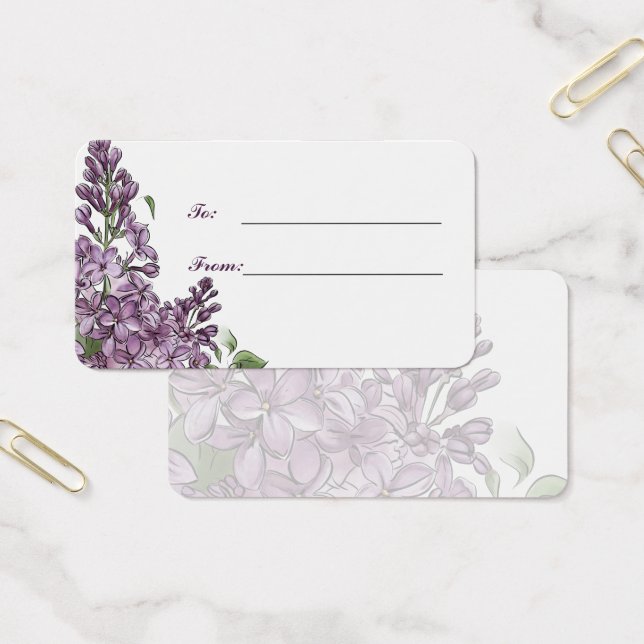 Minimalistische lila Blumen-Geschenk-Personalisati (Büro)
