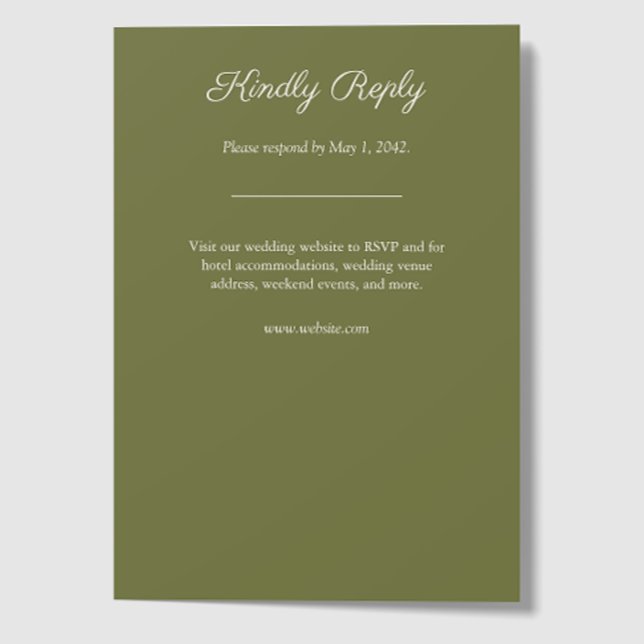 Minimalistische Lila Wildblume RSVP Karte (Von Creator hochgeladen)