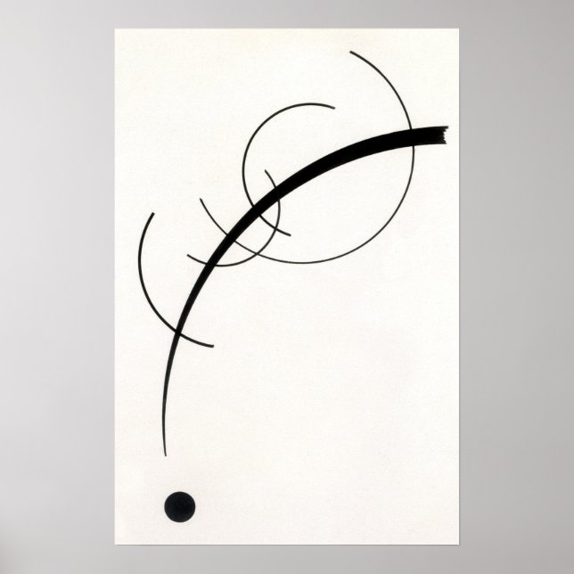 Minimalistische lineare Kunst Poster (Vorne)
