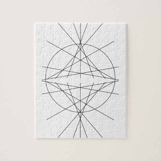 Minimalistische Linie Kunst - Puzzle (Vertikal)