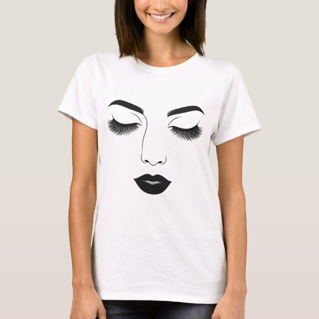 Minimalistische Linie T-Shirt (Vorderseite)