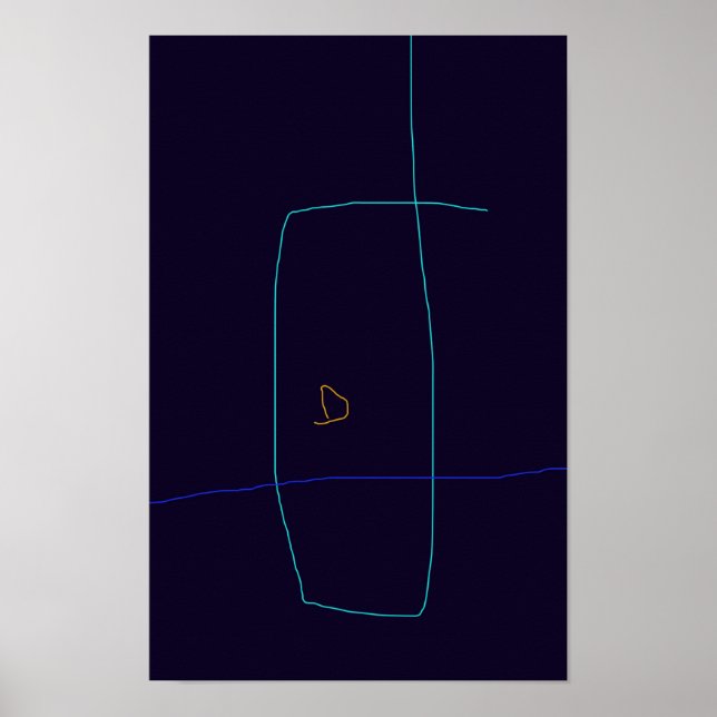 Minimalistische Linien Poster (Vorne)