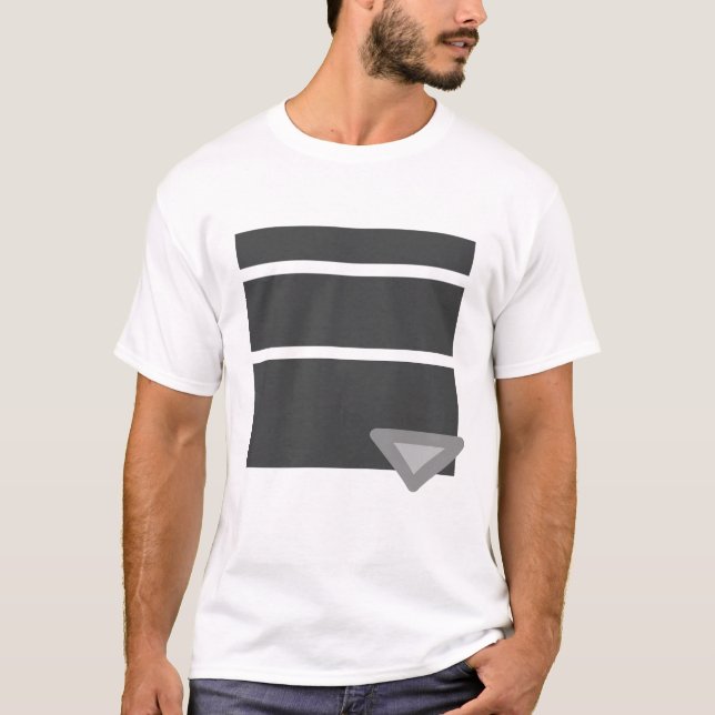 Minimalistische Linienkunst T-Shirt (Vorderseite)