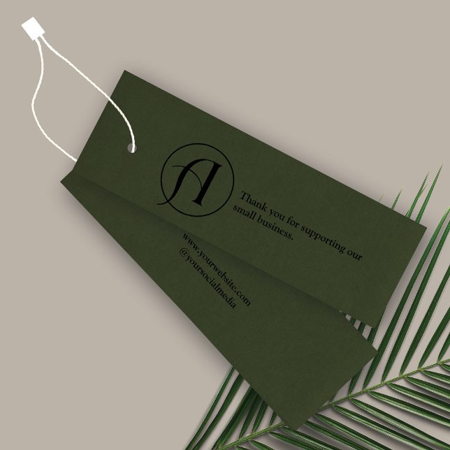 Minimalistische Logo-Business-Hang-Tag-Karte (Von Creator hochgeladen)