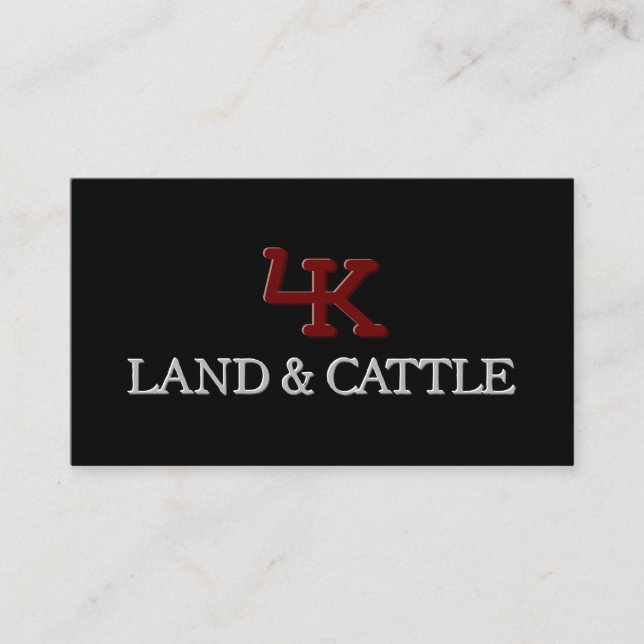 Minimalistische Logo-Embossed-Effect-Visitenkarte Visitenkarte (Vorderseite)