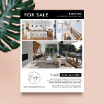 Minimalistische Logo-Fotos Marketing-Eigenschaft f Flyer<br><div class="desc">Minimalistisches Real Anwesen Property For Sale Marketing Flyer mit Platz für Ihr Logo und 3 Fotos. Dieses vollständig anpassbare Marketing mit Schwarz-Weiß-Eigenschaften bietet ein einfaches Design mit Platz für Ihre benutzerdefinierten Text- und Eigenschaftendetails. Eine einfache Möglichkeit,  Ihre Immobilien-Inserate zu werben,  um Käufer zu suchen!</div>