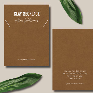 Minimalistische Logo-Schmuckkarte