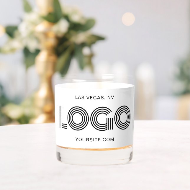 Minimalistische Logo-Werbeaktion für Schwarzweiß Whiskyglas (Insitu (Hochzeit))