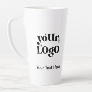 Minimalistische Logos und Texte Milchtasse