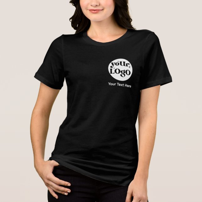 Minimalistische Logos und Texte Tri-Blend Shirt (Vorderseite)