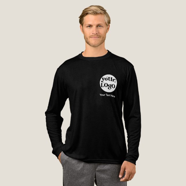 Minimalistische Logos und Texte Tri-Blend Shirt (Volle Vorderseite)
