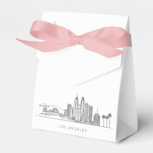 Minimalistische Los Angeles Skyline Illustration Geschenkschachtel