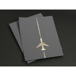 Minimalistische Luftfahrt Flyer<br><div class="desc">Minimalistischer Luftfahrt-Flyer mit Goldvektor-Vektorbild.</div>
