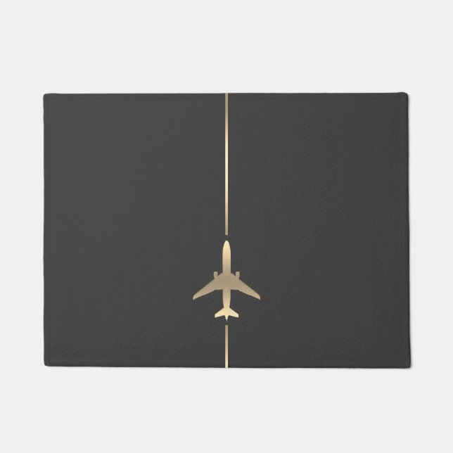 Minimalistische Luftfahrt Fußmatte (Vorderseite)