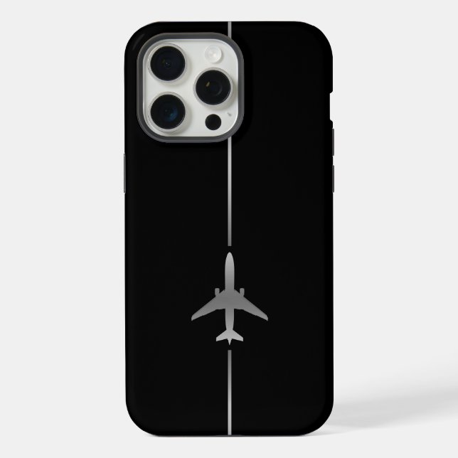 Minimalistische Luftfahrt iPhone Hülle (Rückseite)