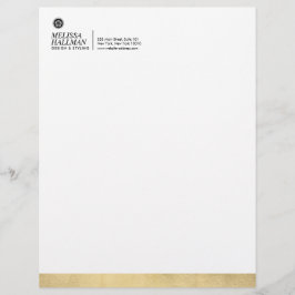 Minimalistische Luxe Floral Logo Designer Imitate  Briefbogen