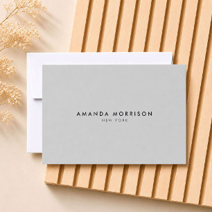 Minimalistische Luxus-Boutique Graue Geschenkkarte