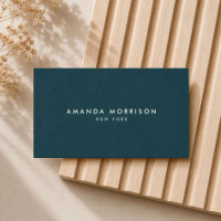 Minimalistische Luxusboutique Tiefes Teal