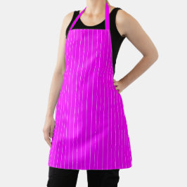 Minimalistische magenta rosa, senkrechte Streifen Schürze