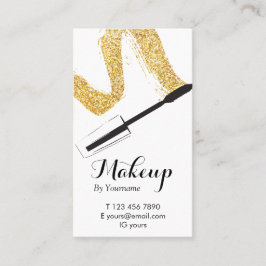 Minimalistische Make-upkünstler-vertikale Visitenkarte