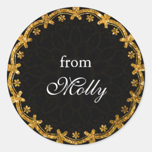 Minimalistische Mandala Sticker für den Black & Go