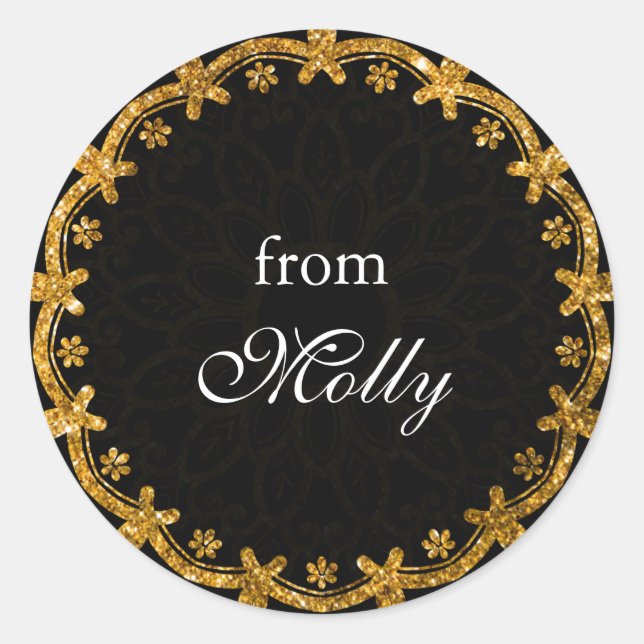 Minimalistische Mandala Sticker für den Black & Go (Vorderseite)