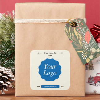 Minimalistische Markenbezeichnung für Berufliches Quadratischer Aufkleber