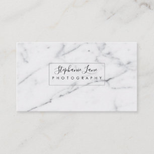 Minimalistische Marmorgeschäfts-Karten Visitenkarte