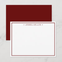 Minimalistische Maroon-Grenze