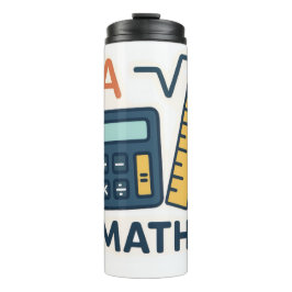 Minimalistische Mathematik - Rechner, Lineal Thermosbecher