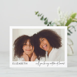 Minimalistische Matron of Ehre Vorschlag Foto