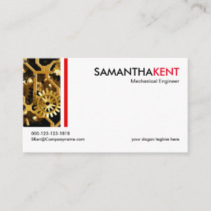 Minimalistische mechanische visitenkarte