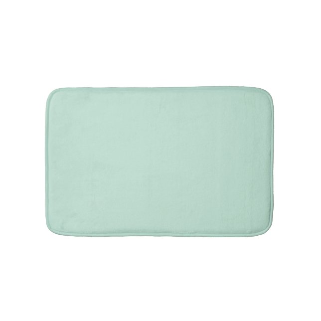Minimalistische Meeresfrüchte grün solide schlicht Badematte (Vorderseite)