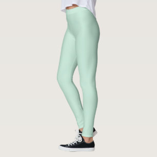 Minimalistische Meeresfrüchte grün solide schlicht Leggings