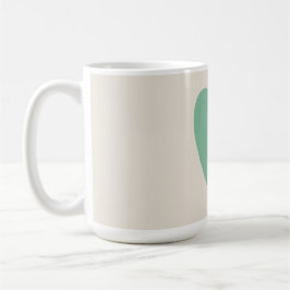 Minimalistische Meeresfrüchte-Grüne Minze Tasse