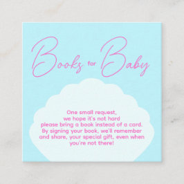 Minimalistische Mermaid Girl Books für Baby zum Ge Begleitkarte