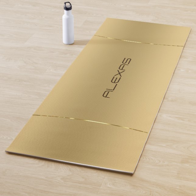 Minimalistische metallische Gold-Hintergrund Yogma Yogamatte (Beispiel)