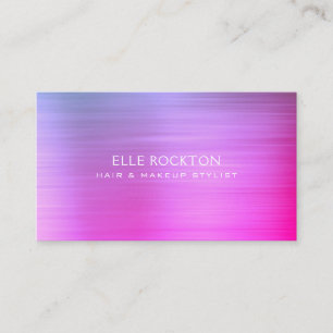 Minimalistische Miami Pink Metal Business Card Visitenkarte