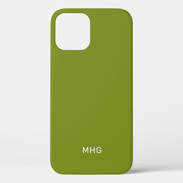 Minimalistische Mit Monogramm Telefonfälle Case-Mate iPhone Hülle (Rückseite)